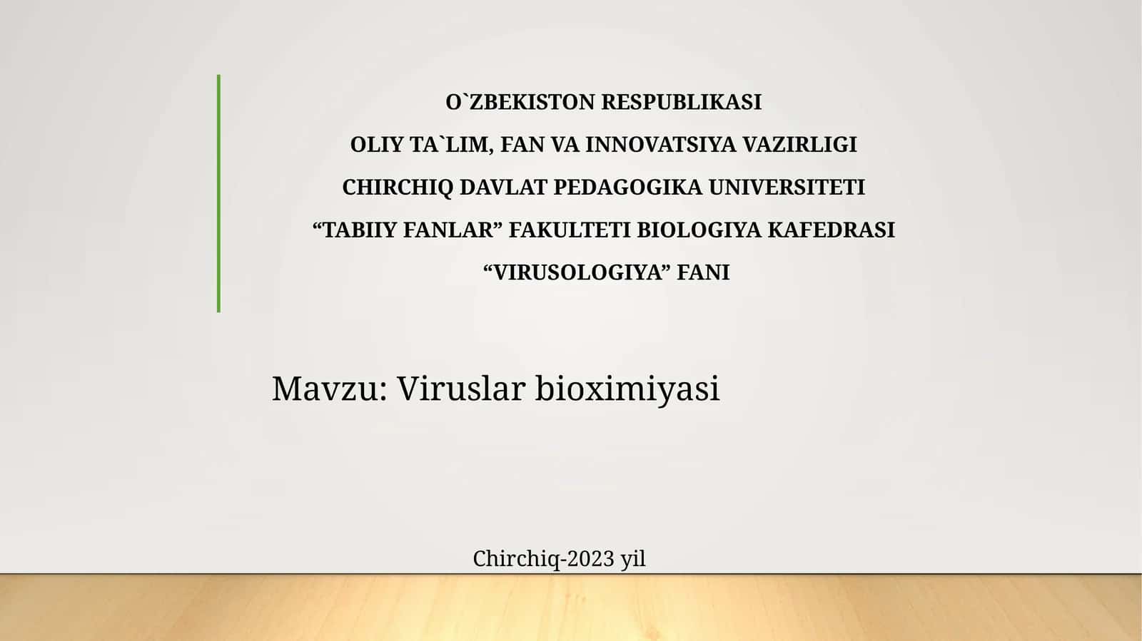 Viruslar bioximiyasi 1