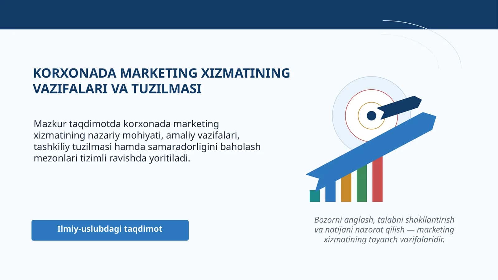 Korxonada Marketing Xizmatining Vazifalari va Tuzilmasi 1