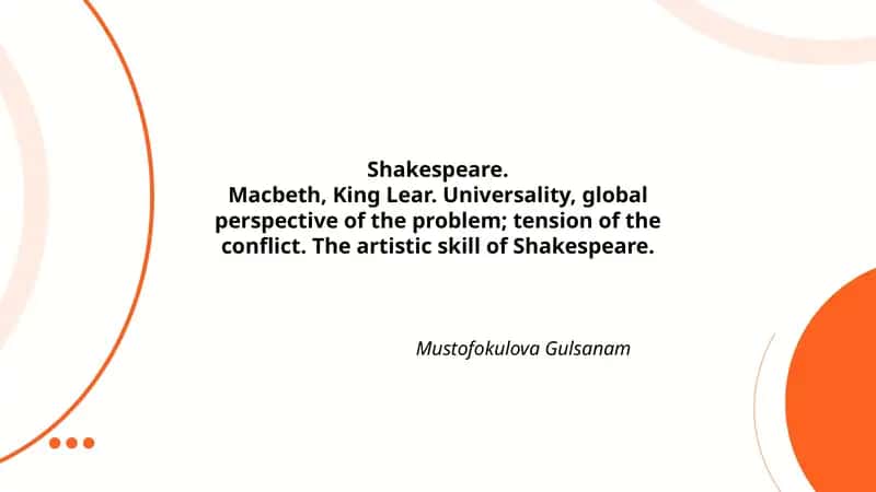 Macbeth, King Lear 1