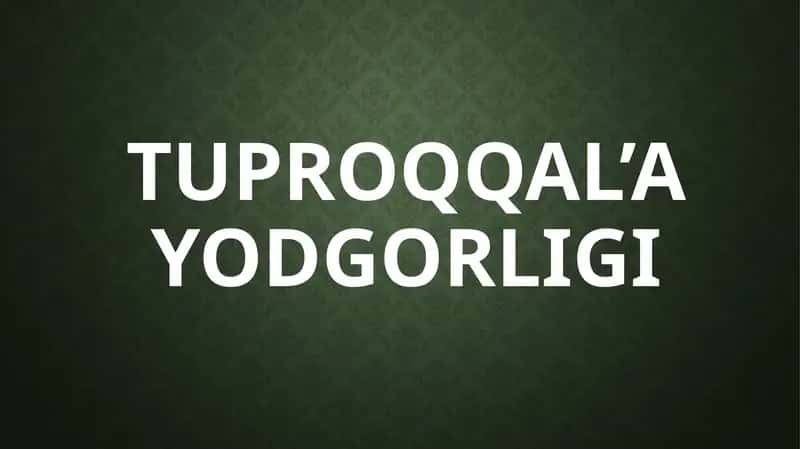 Tuproqqal’a yodgorligi 1