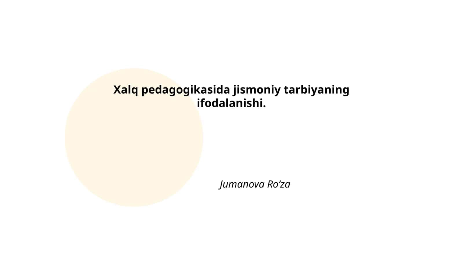 Jismoniy tarbiya asoslari 1