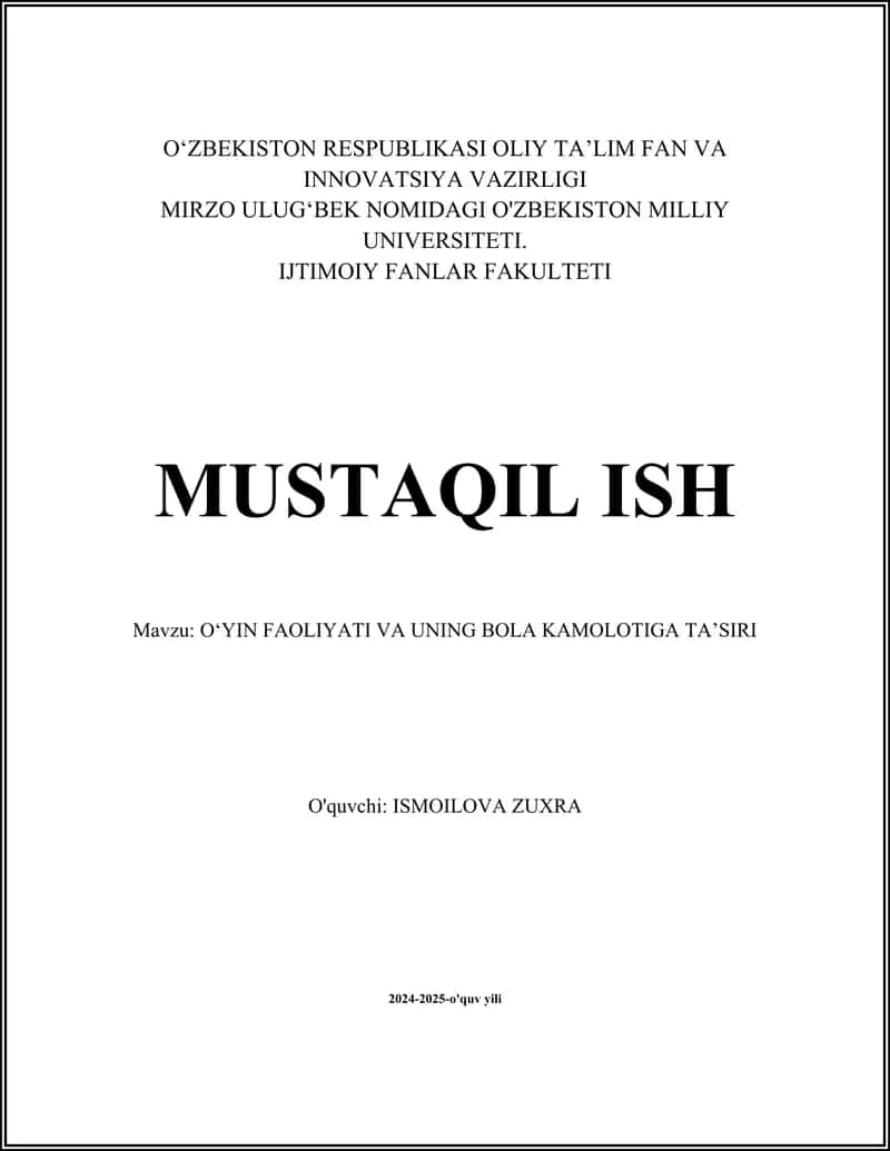 O'YIN FAQAT YO'LDOSH TEXT 1