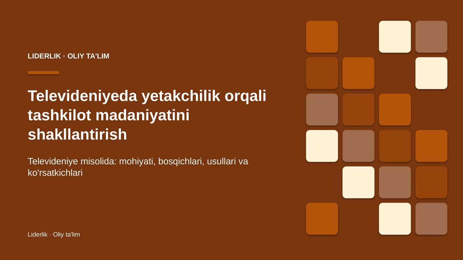 televideniyeda yetakchilik orqali tashkilot madaniyatini shakllantirish 5824 1