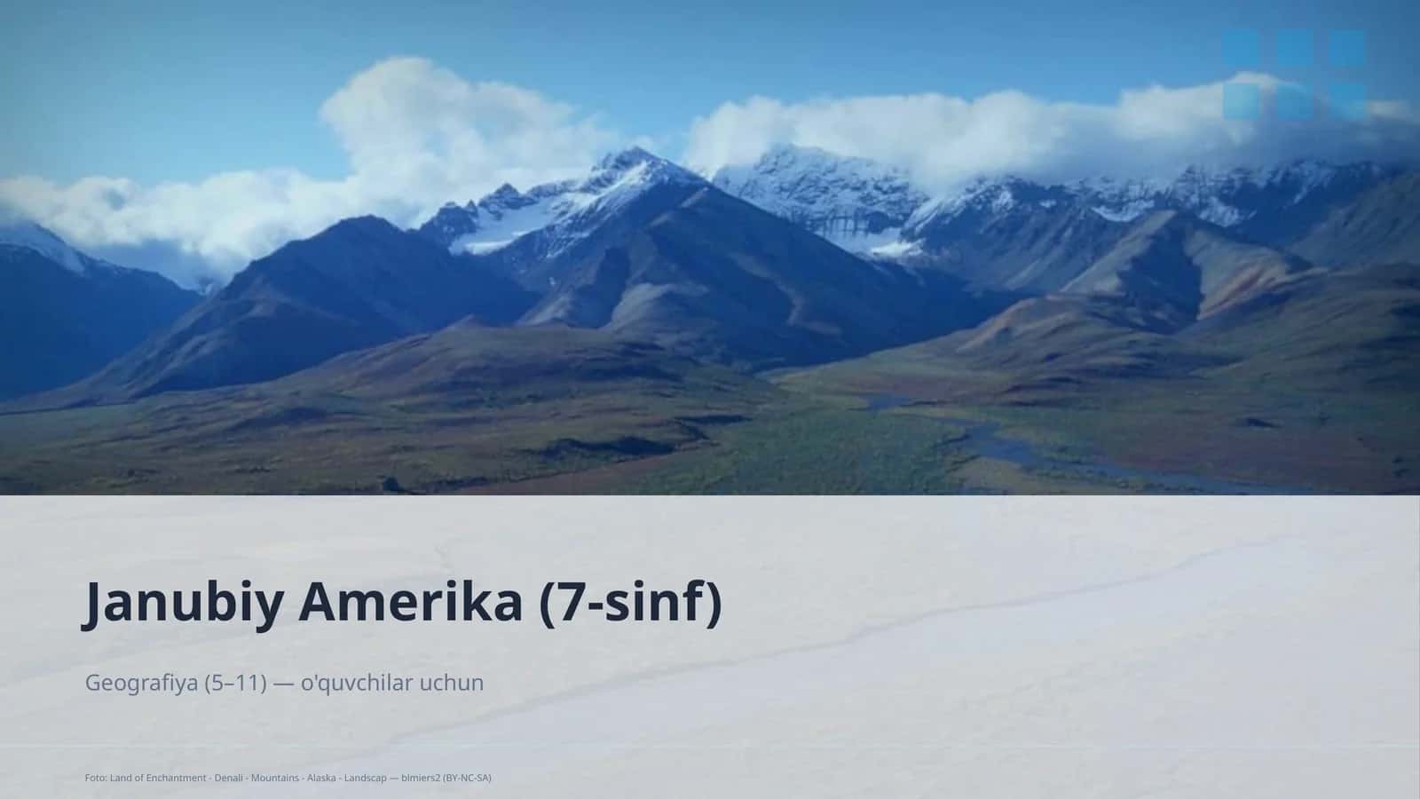 Janubiy Amerika (7-sinf) 1