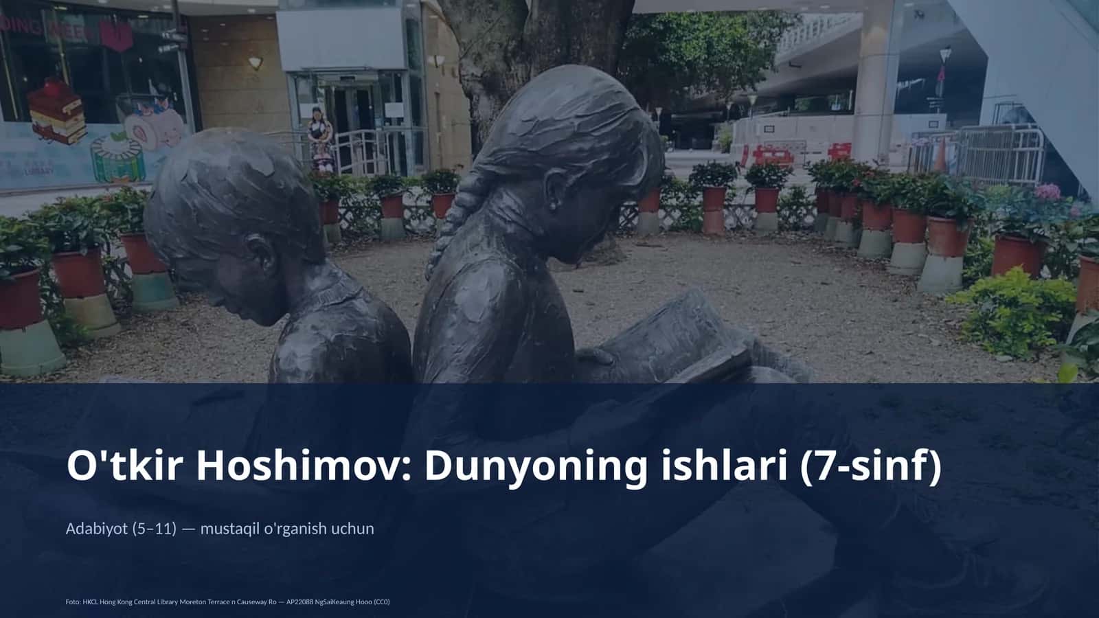 O'tkir Hoshimov: Dunyoning ishlari (7-sinf) 1