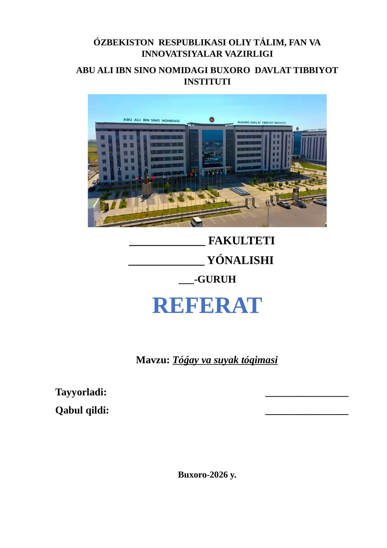 Tóǵay va suyak tóqimasi 1
