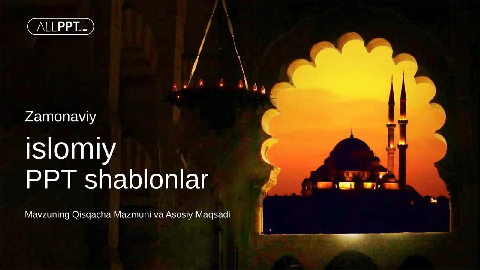 Islamic Mosque Sunset Taqdimoti (48 Slayd) 1