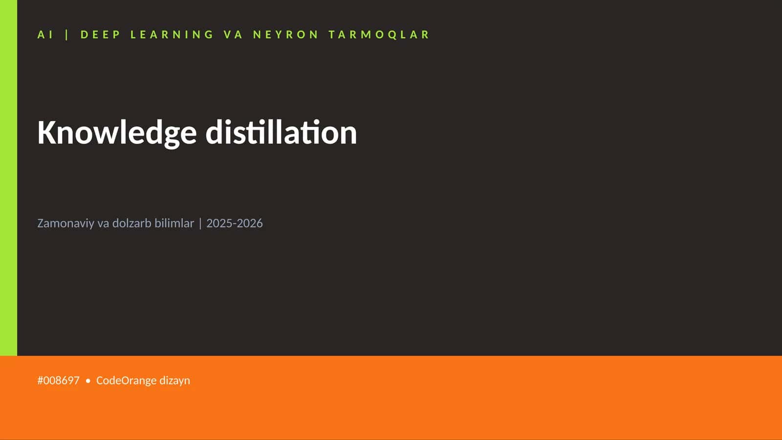 AI | DEEP LEARNING VA NEYRON TARMOQLAR 1