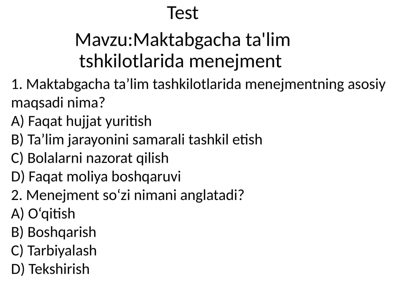 Maktabgachata'limtshkilotlaridamenejment 1