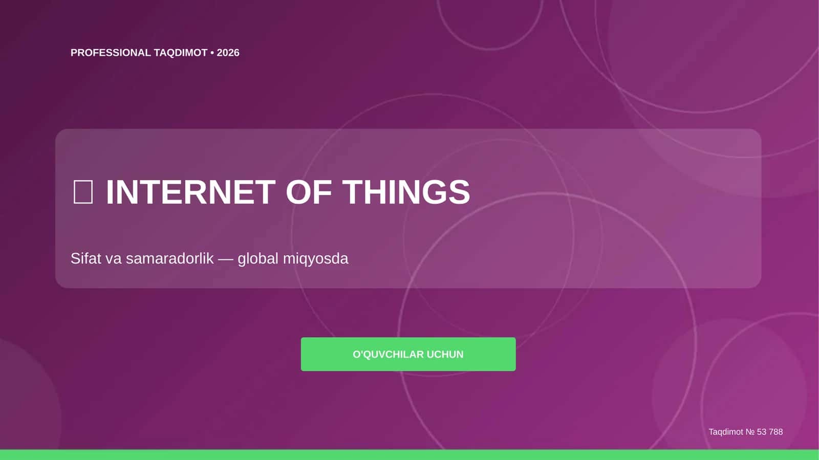 INTERNET OF THINGS 1