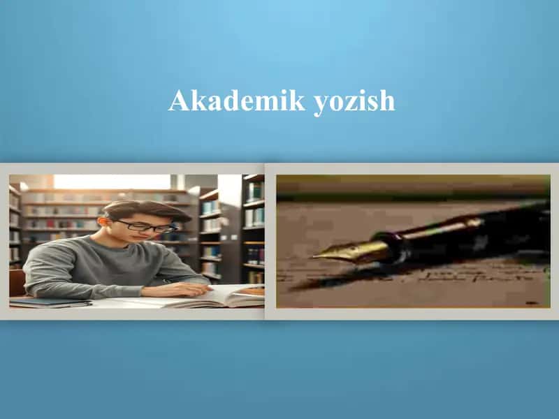 Akademik yozish 1