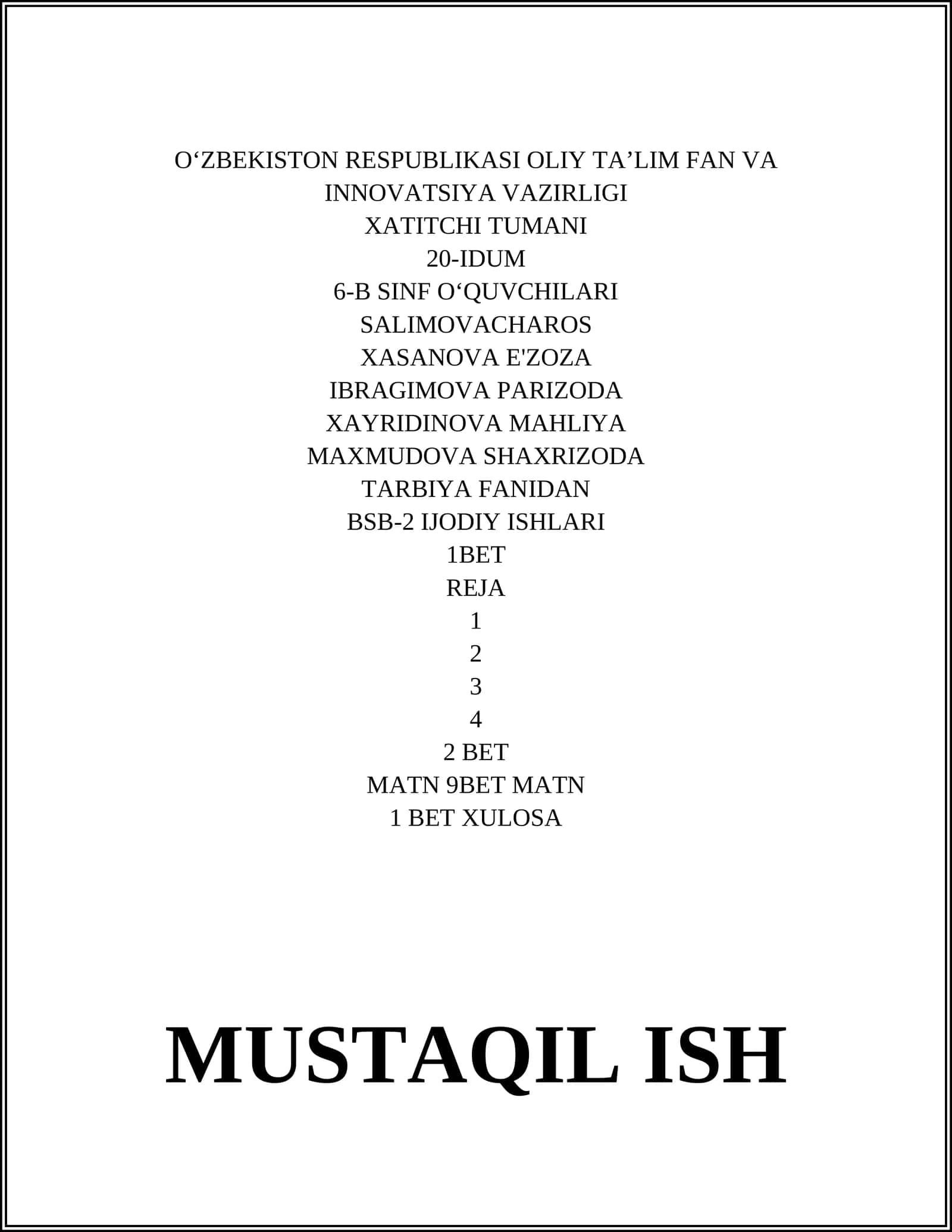 Oila kutubxonasi uchun kitob tanlash 1