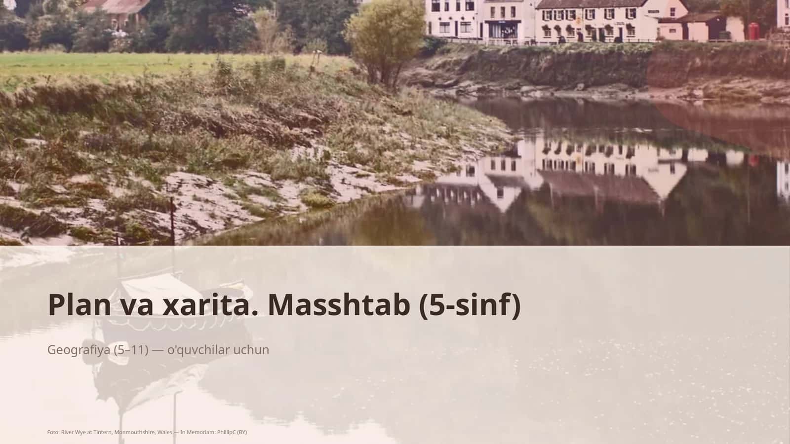 Plan va xarita. Masshtab (5-sinf) 1