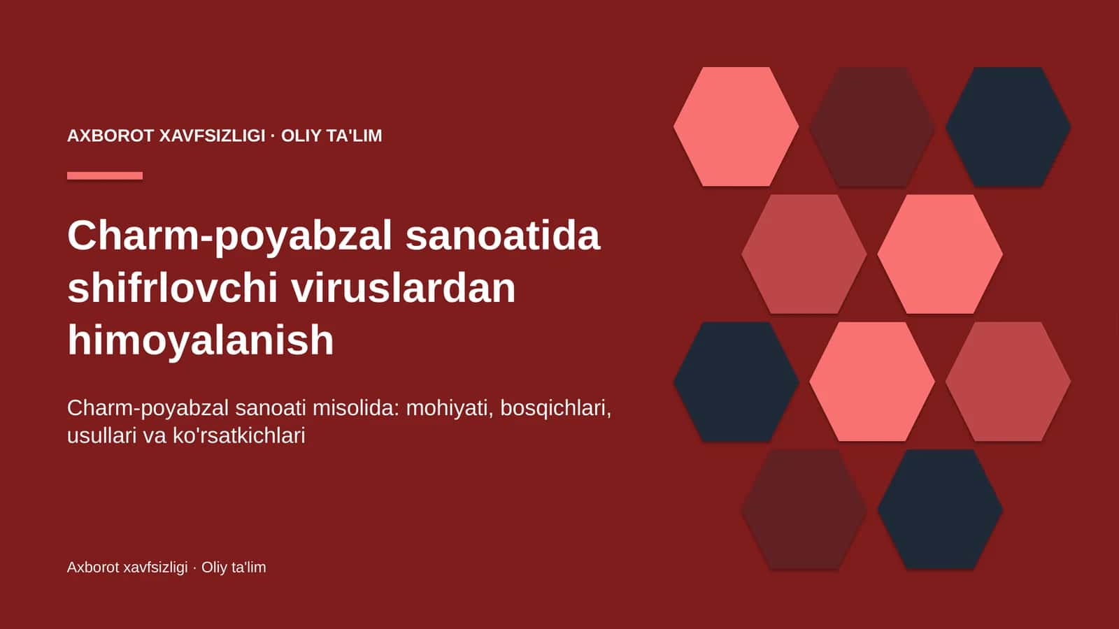 Charm-poyabzal sanoatida shifrlovchi viruslardan himoyalanish 1