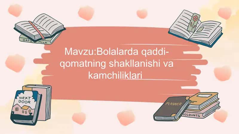 Bolalarda qaddi qomatning shakllanishi va kamchiliklari 1