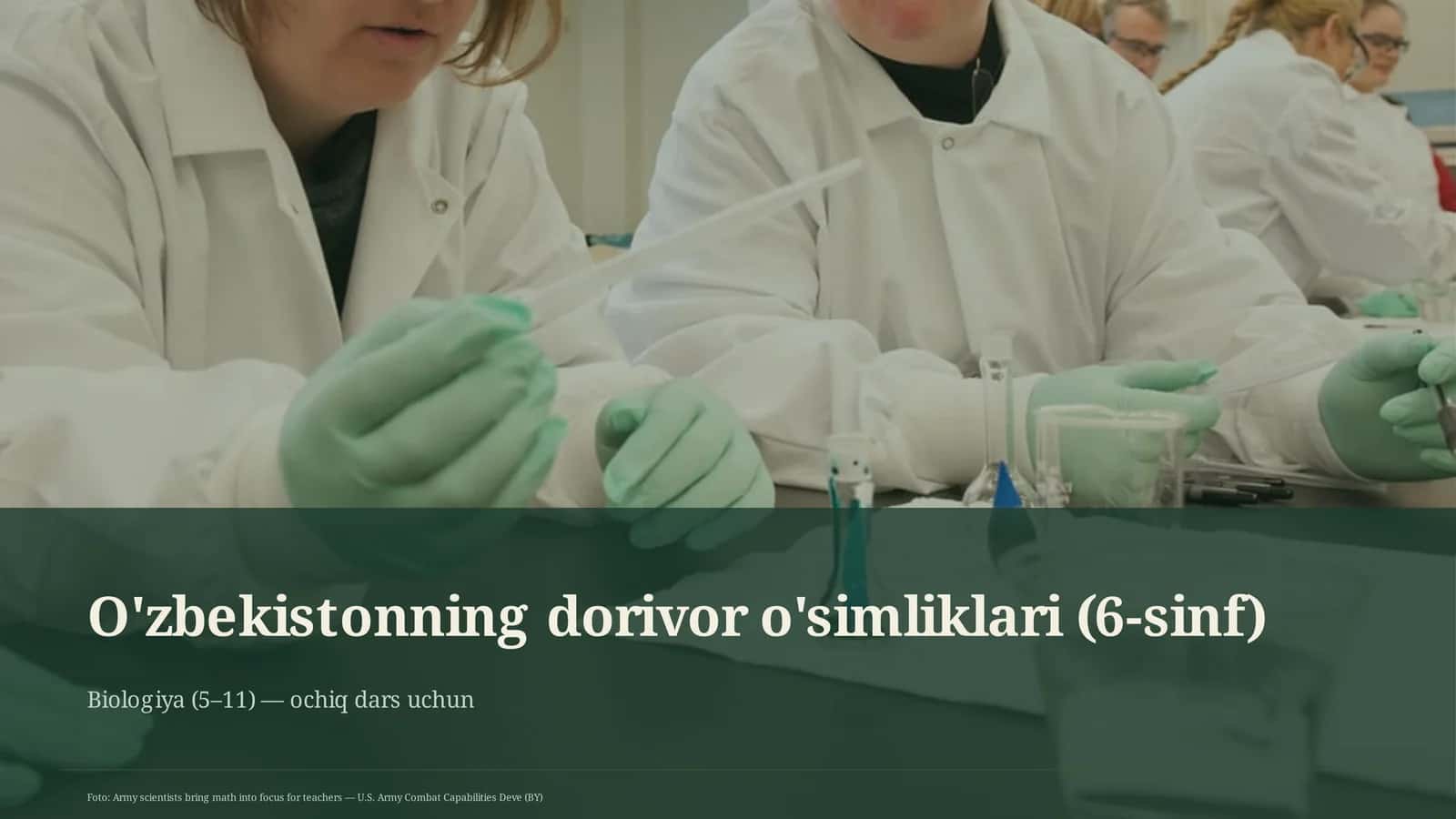O'zbekistonning dorivor o'simliklari (6-sinf) 1