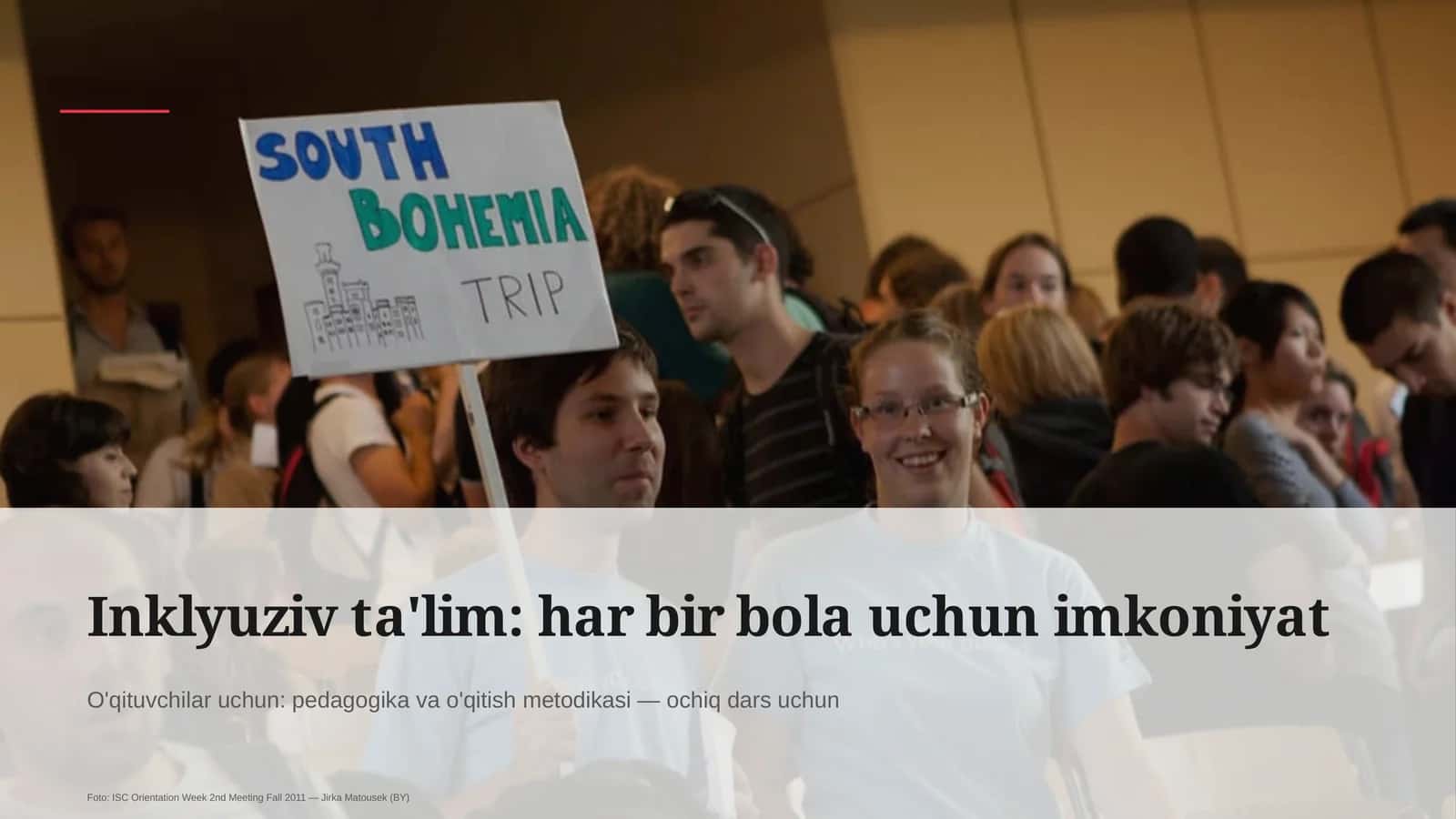 Inklyuziv ta'lim: har bir bola uchun imkoniyat 1