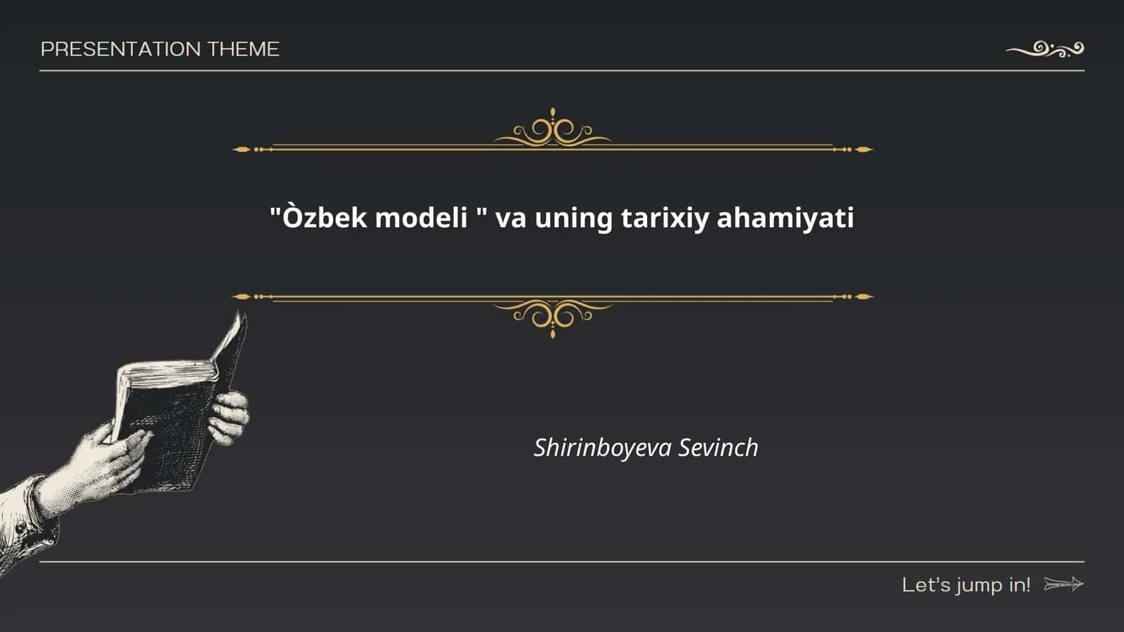 Oʻzbek modeli " va uning tarixiy ahamiyati 1