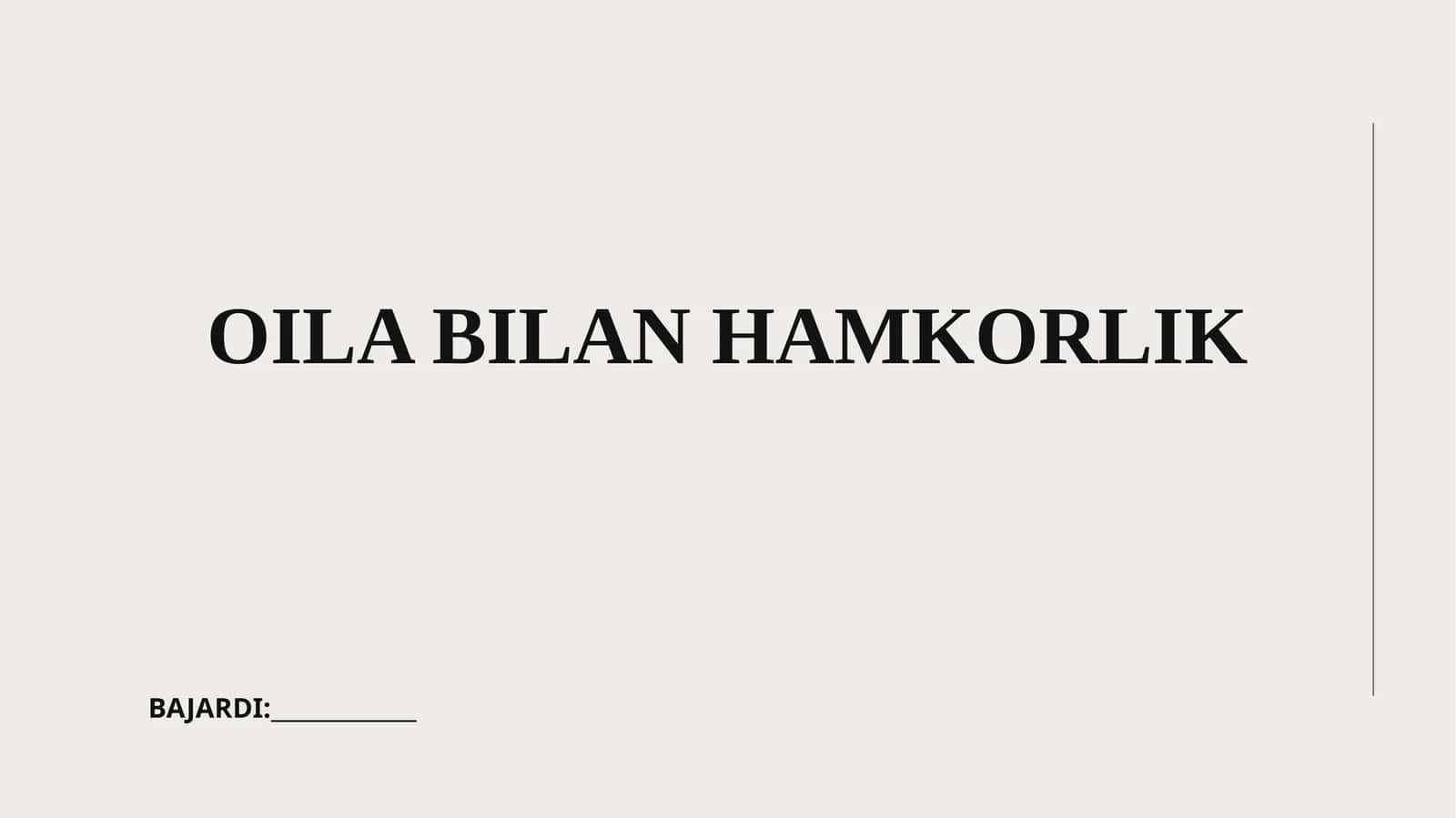 Oila bilan hamkorlik 1