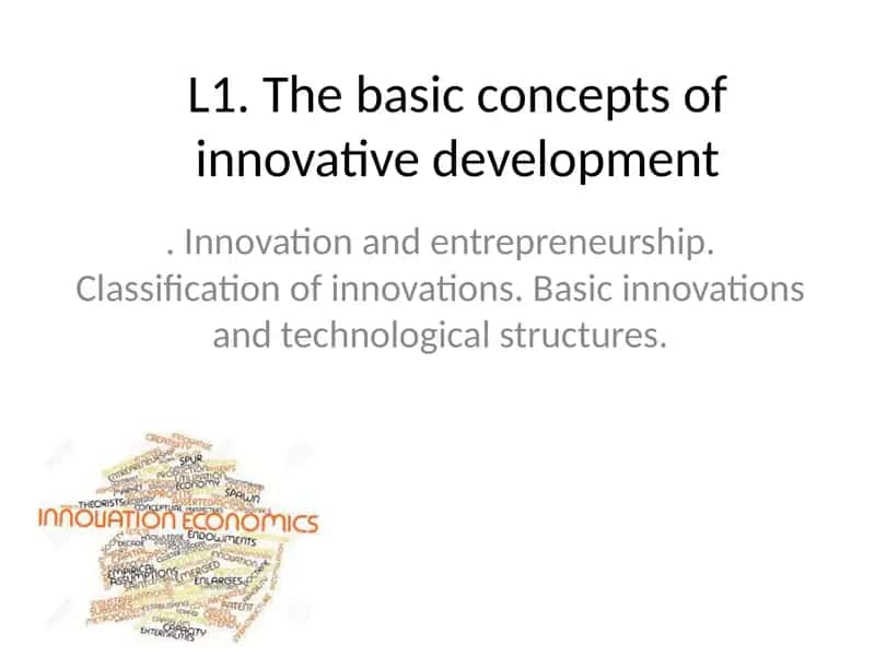 Innovatsion rivojlanishning asosiy konseptlari 1