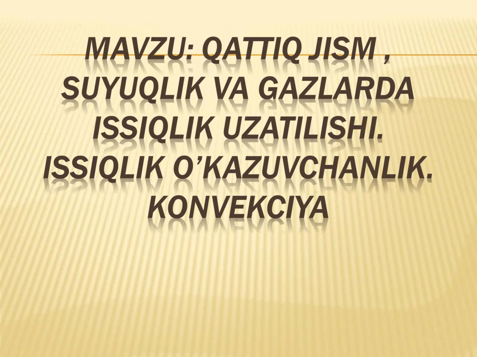 O’rganiladigan yangi mavzu 1