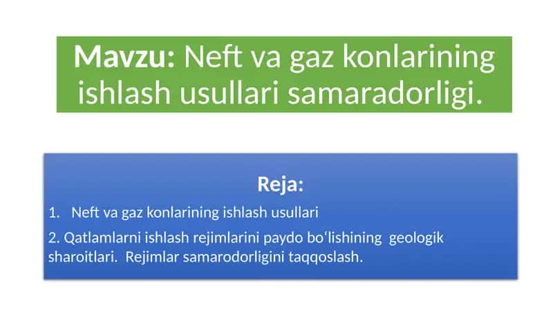 Neftvagazkonlarining ishlash usullari 1
