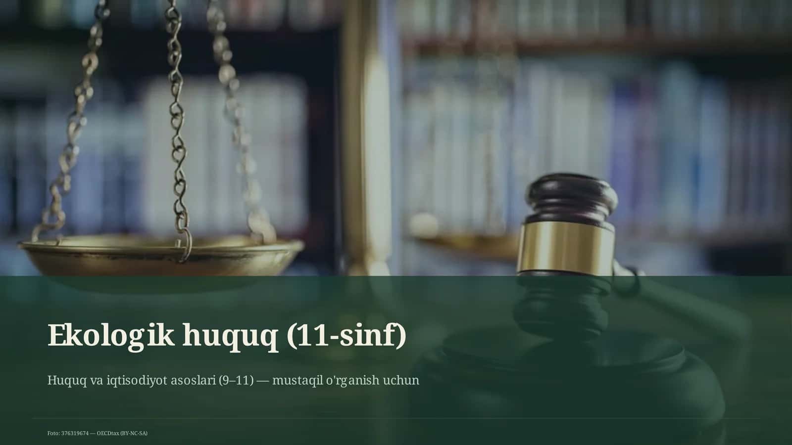 Ekologik huquq (11-sinf) 1