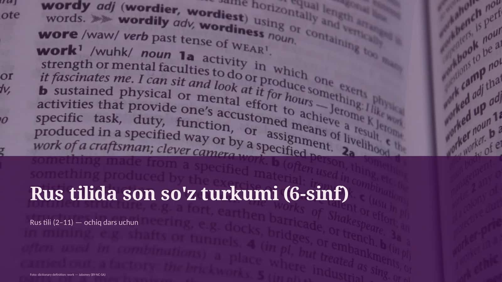 Rus tilida son so'z turkumi (6-sinf) 1