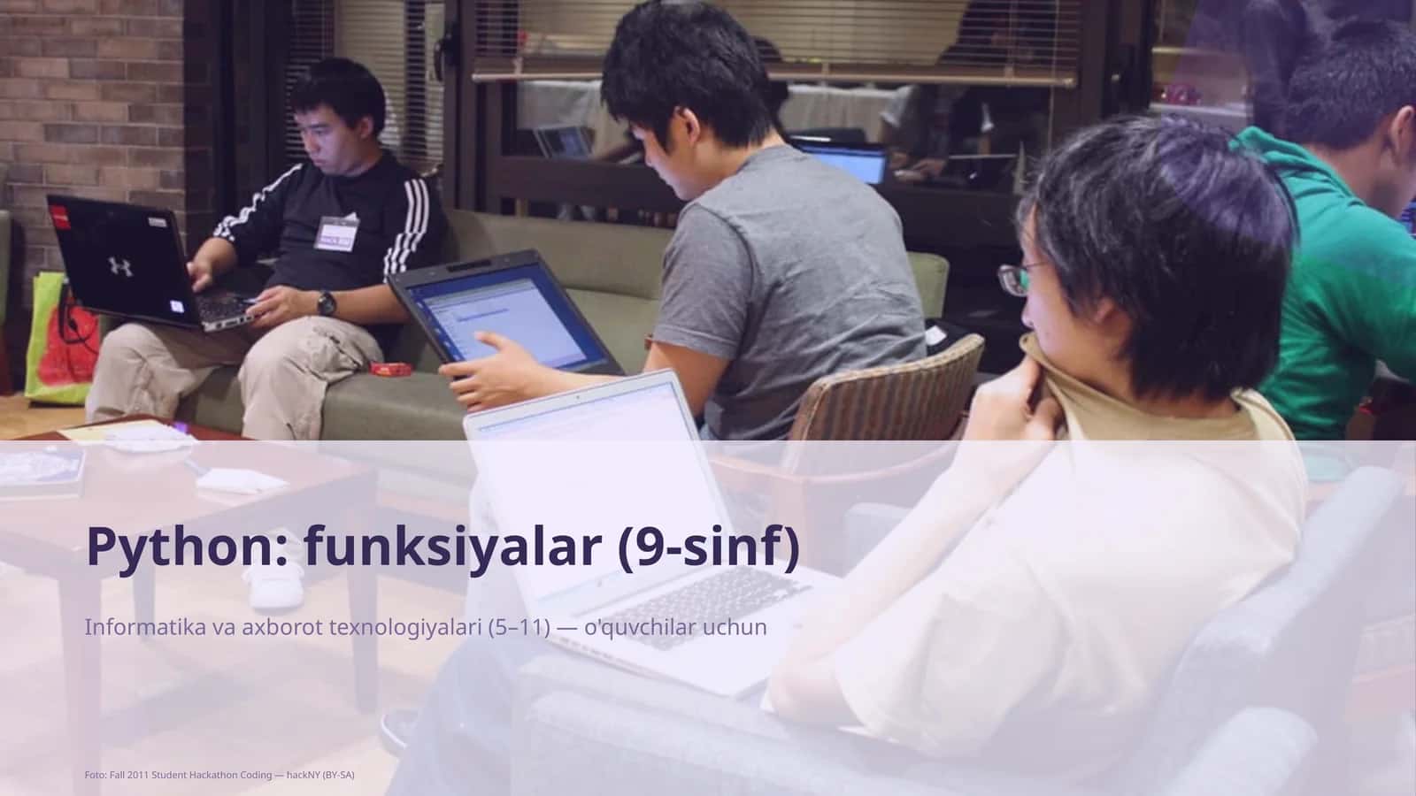 Python: funksiyalar (9-sinf) 1