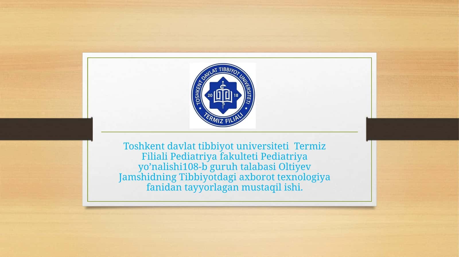 Masalalarning algoritmini tuzish va shu algoritm asosida Delphi dasturlash tilida dastur tuzish. Masalalarning algoritmini tuzish va shu algoritm asostibbiyot 1