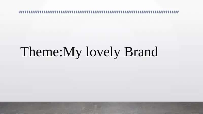 My lovely brand 1
