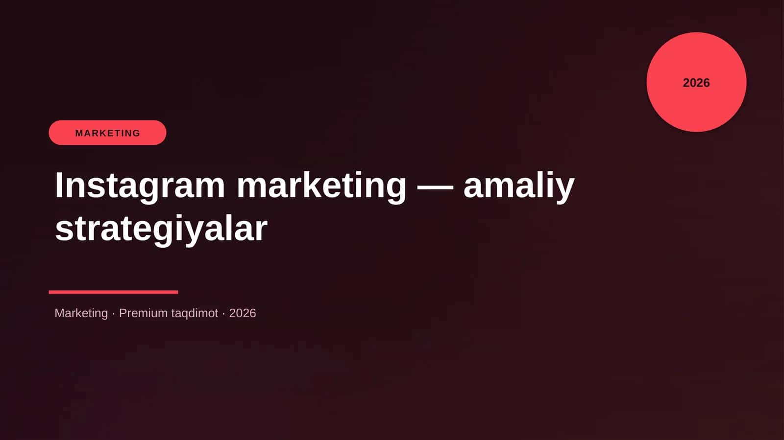 Instagram marketing — amaliy strategiyalar 1