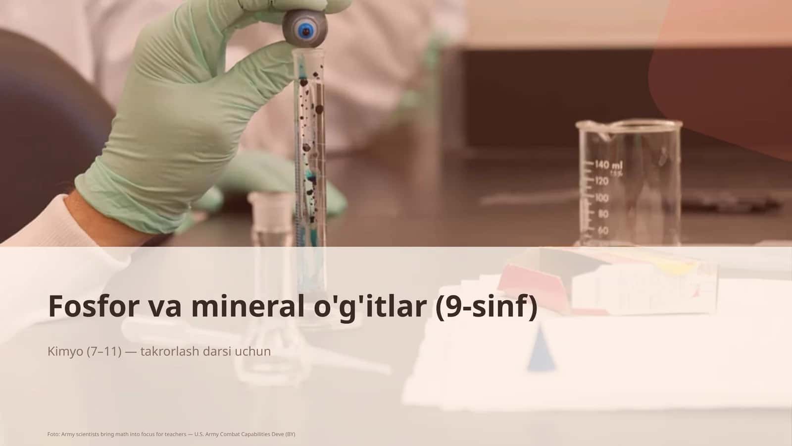 Fosfor va mineral o'g'itlar (9-sinf) 1
