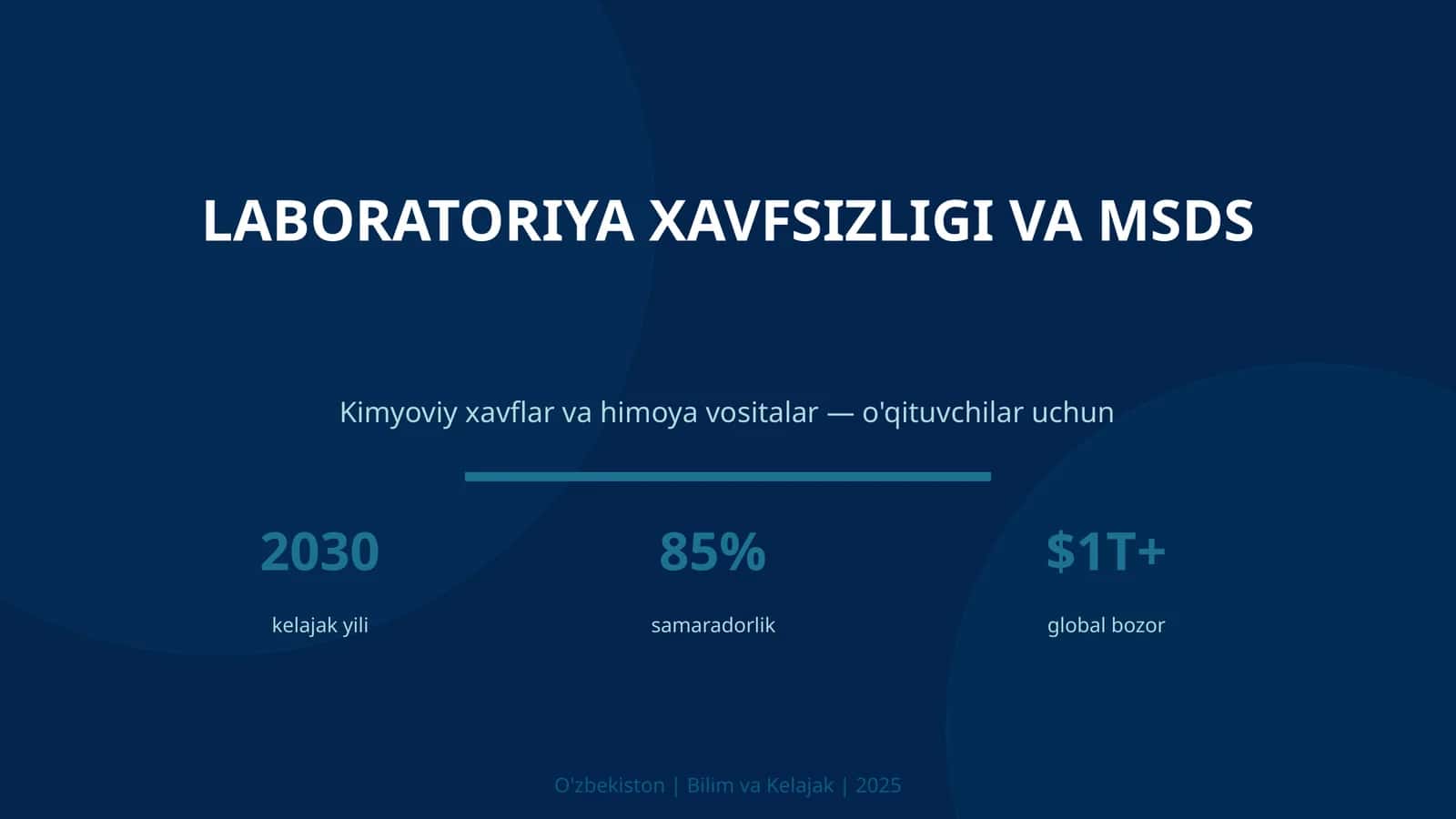 LABORATORIYA XAVFSIZLIGI VA MSDS 1