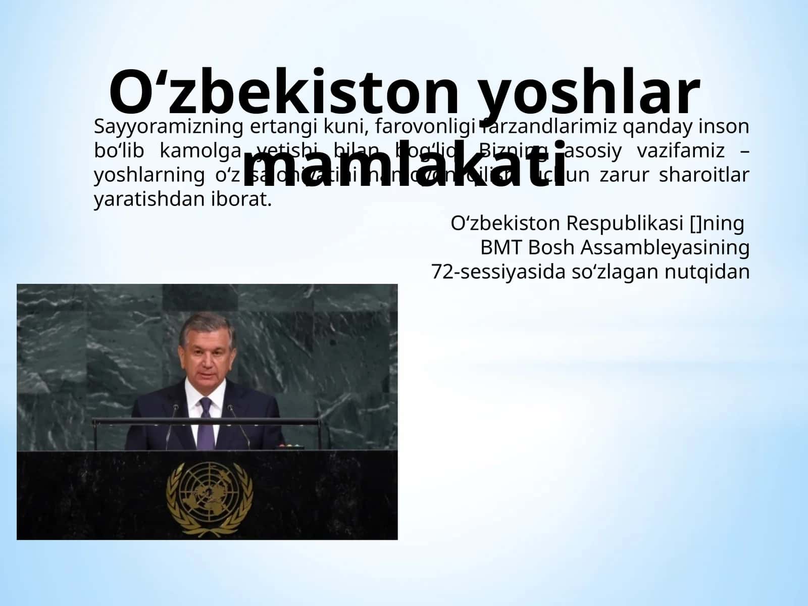O‘zbekiston yoshlar mamlakati 1