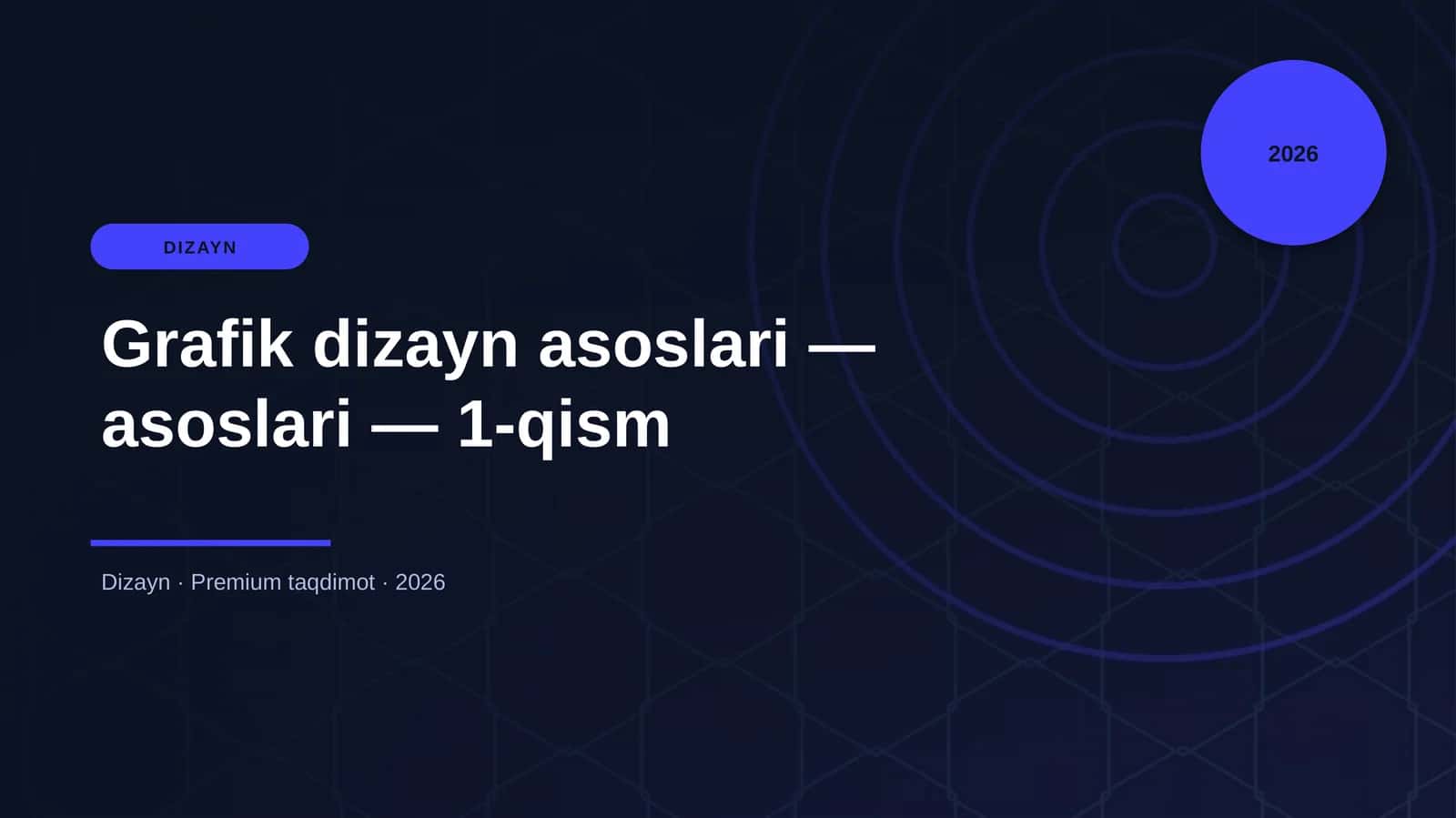 Grafik dizayn asoslari — asoslari — 1-qism 1