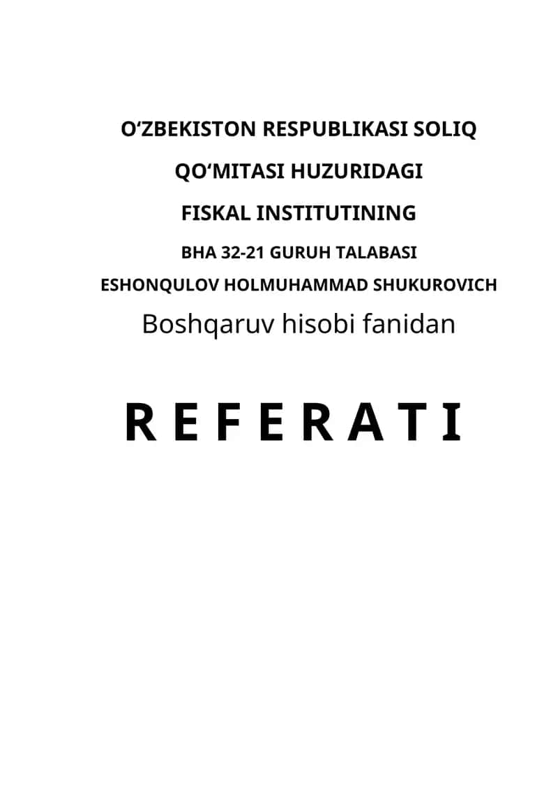 MATERIAL, MEHNAT VA USTAMA HARAJATLARI 1