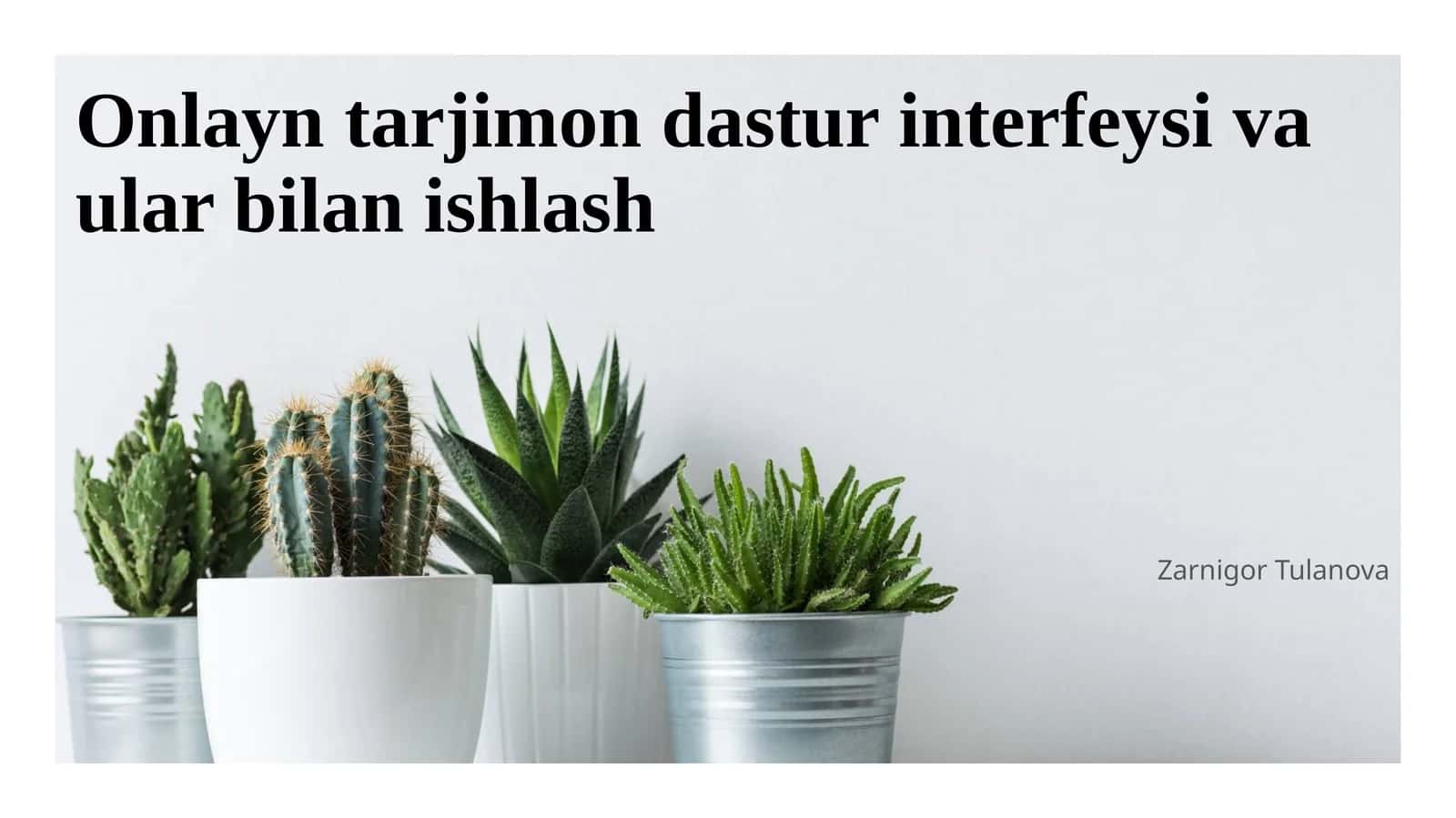 Onlayn tarjimon dastur interfeysi va ular bilan ishlash 1