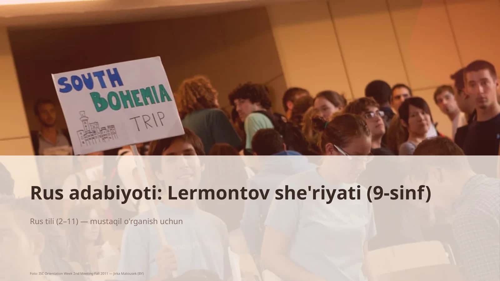 Rus adabiyoti: Lermontov she'riyati (9-sinf) 1