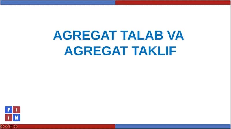 Agregat talab va agregat taklif 1