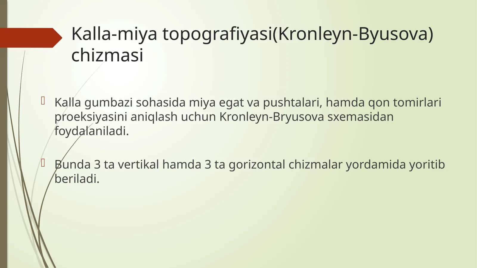Kalla-miya topografiyasi (Kronleyn-Byusova chizmasi) 1