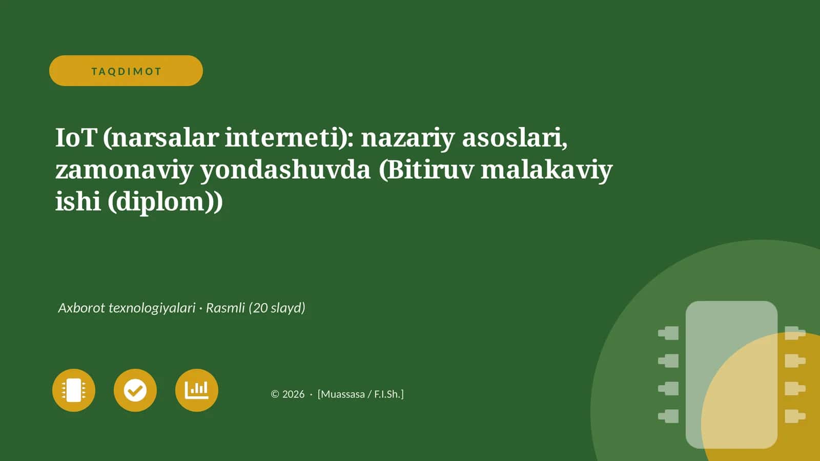 IoT (narsalar interneti) 1