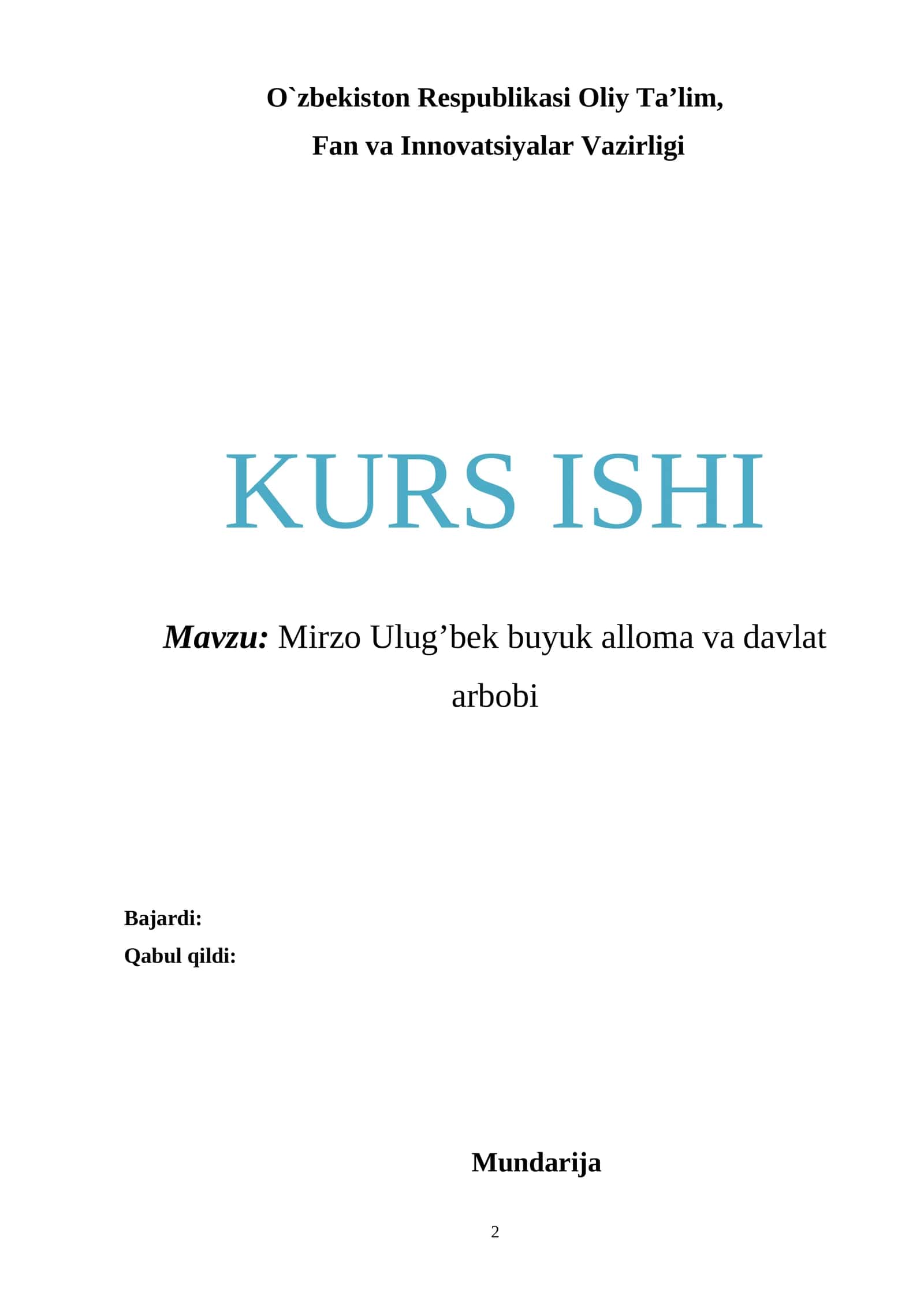 Mirzo Ulug’bek buyuk alloma va davlat arbobi 1