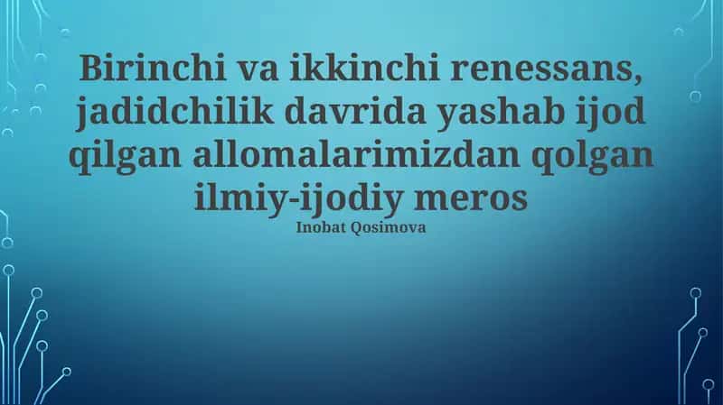 Insoniylik Tongi: Birinchi Uyg'onish 1