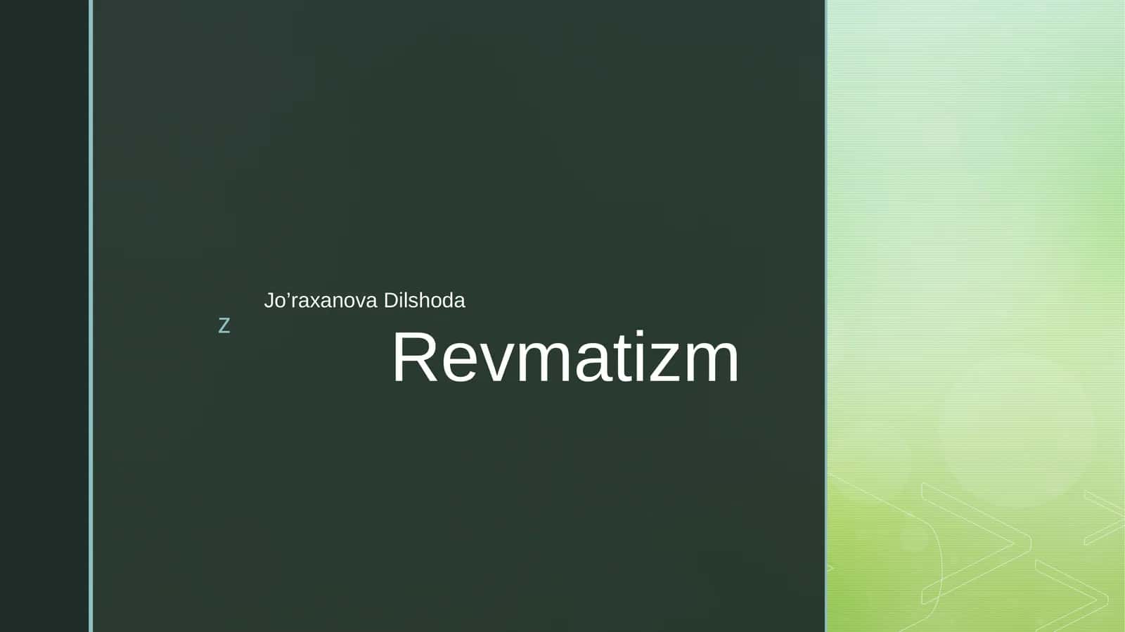 Revmatizm 1