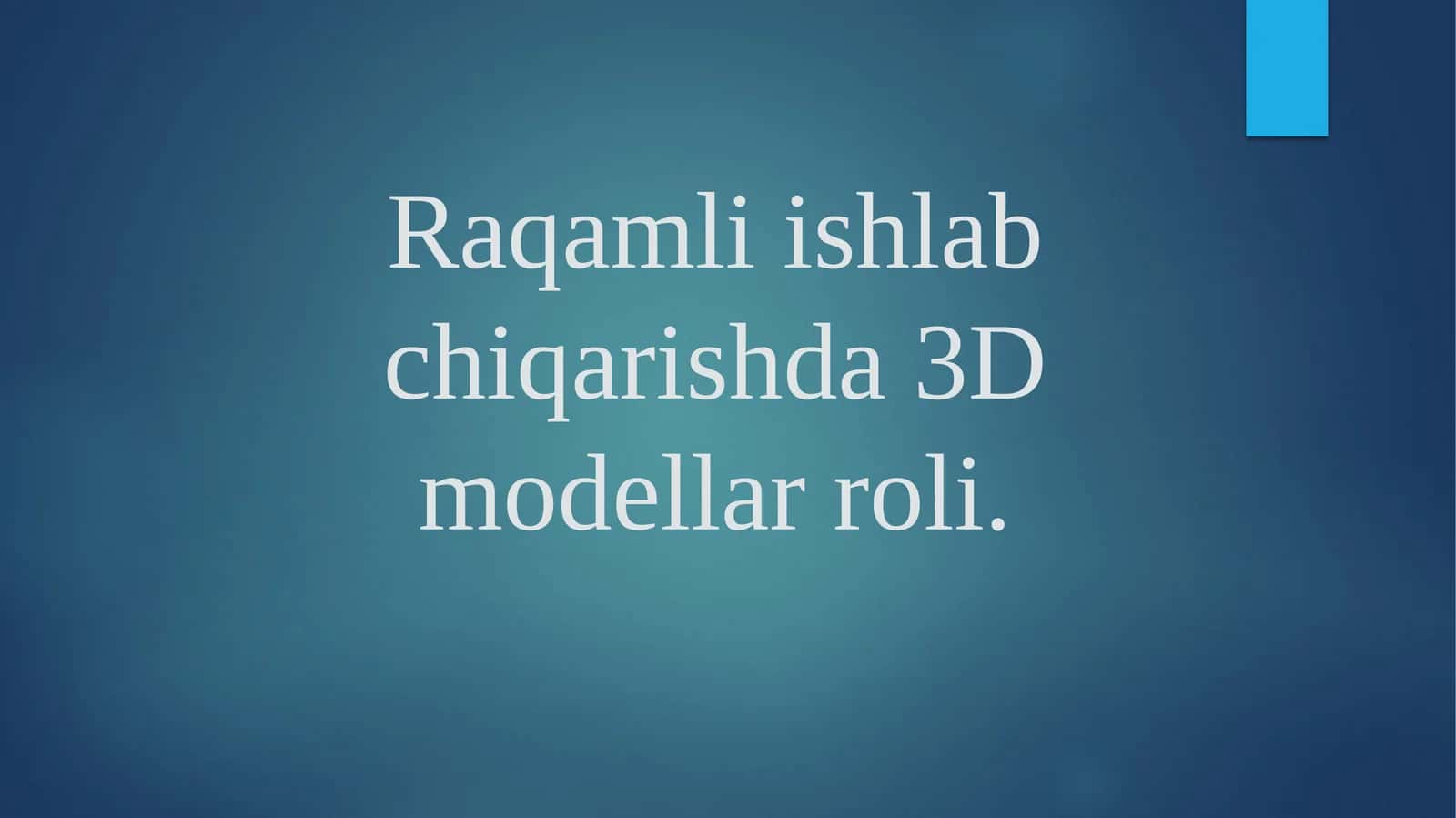 3D model modellashtirish 1