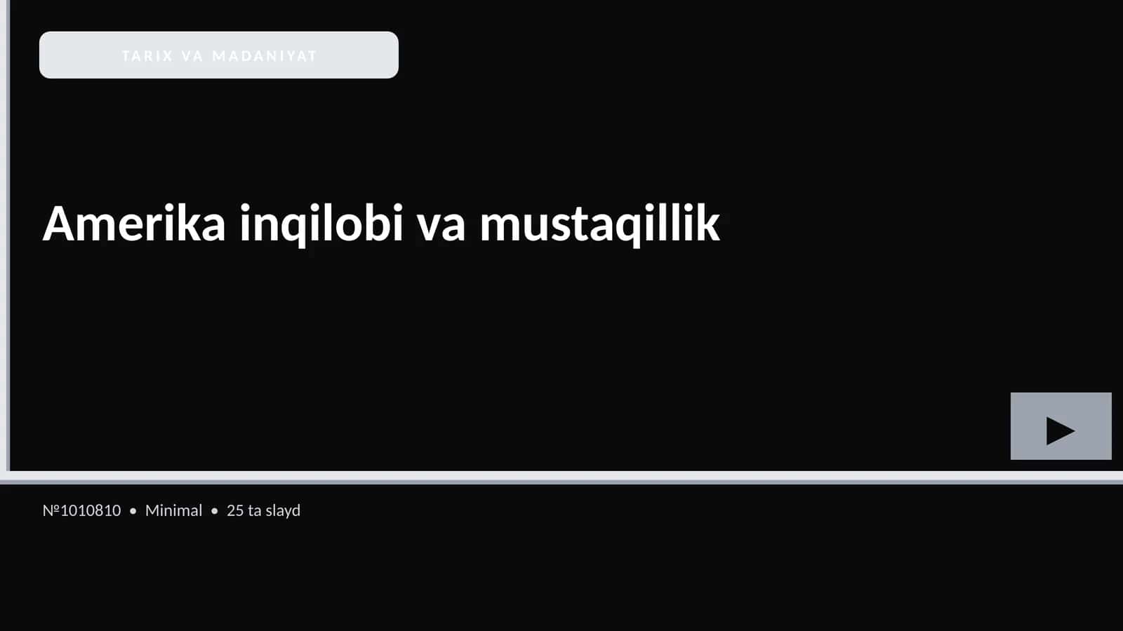 Amerika inqilobi va mustaqillik 1