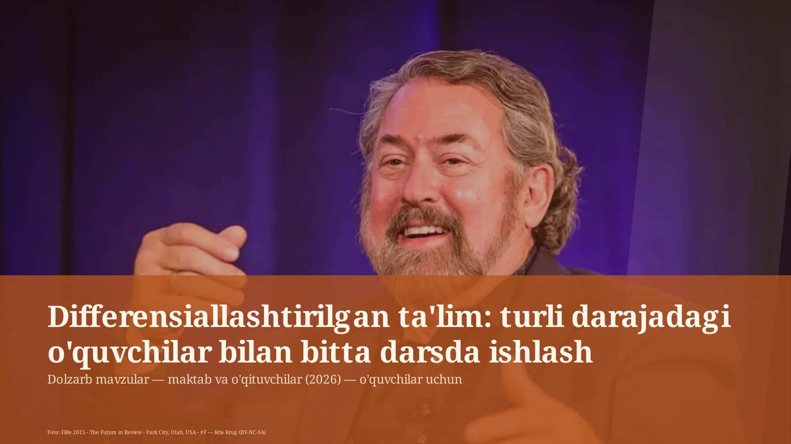Differensiallashtirilgan ta'lim 1