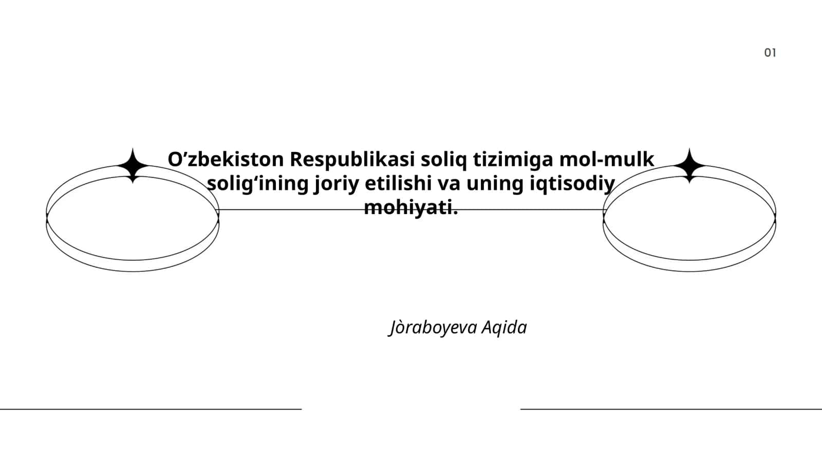 O‘zbekiston Respublikasi soliq tizimiga mol-mulk solig‘ining joriy etilishi va uning iqtisodiy mohiyati 1