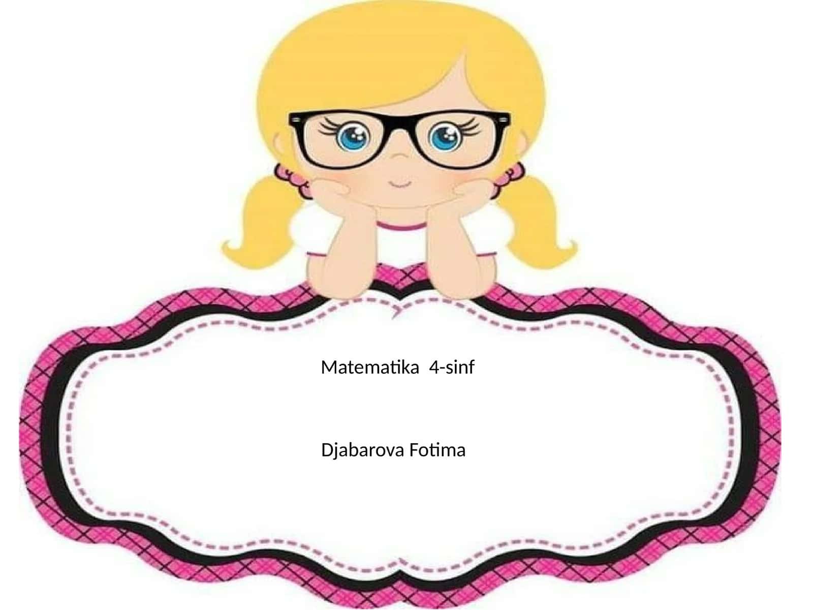 Matematika 4-sinf 1